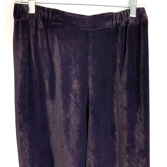 VTG CP Shades San Francisco Crushed Velvet Pants Logenlook Elastic Waist Sz S -M - Picture 3 of 16